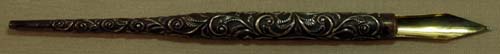STERLING SILVER REPOUSE DIPPER PEN - SPECTACULAR